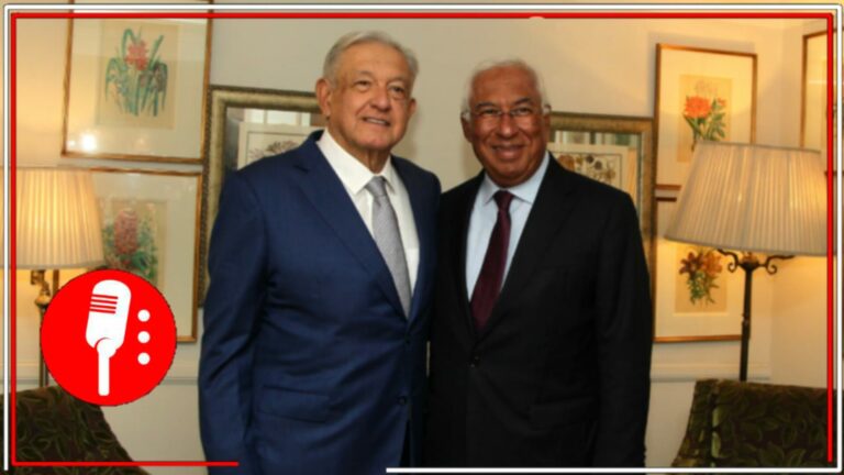 AMLO se reúne con el primer ministro portugués: Santos da Costa