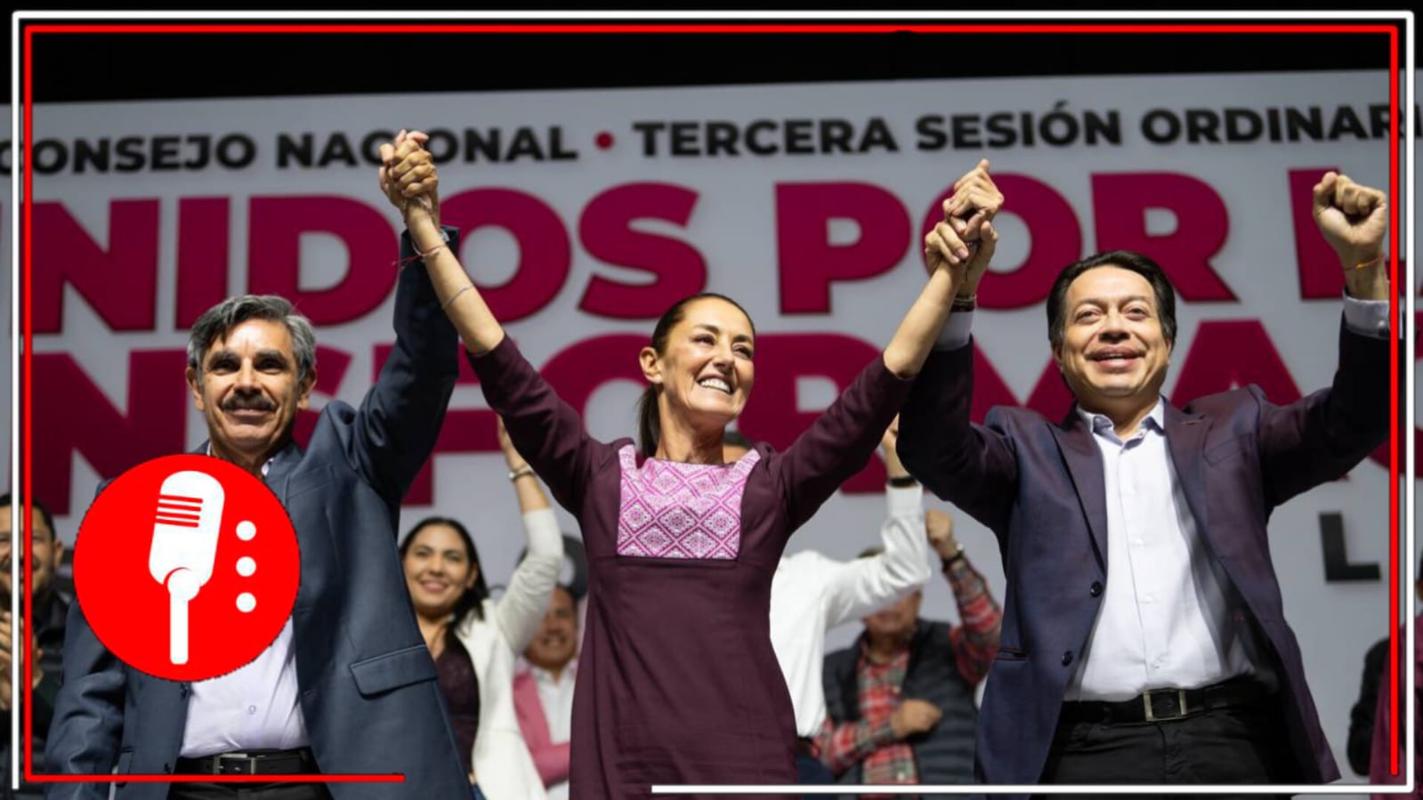 Bajo el lema de “Unidad y movilización”, Claudia Sheinbaum recibe constancia como coordinadora de la 4T
