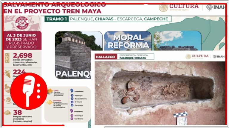 El titular del INAH brindó el informe del salvamento arqueológico del último periodo (FOTOS)