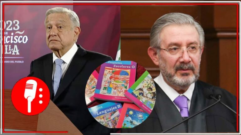AMLO exigió al ministro Luis Maria Aguilar a que resuelva el amparo que está deteniendo la distribución de los libros de texto gratuitos en dos estados del país (VIDEO)