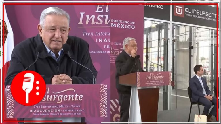 AMLO celebró la inauguración del nuevo tren &#8220;El Insurgente&#8221; (VIDEO)