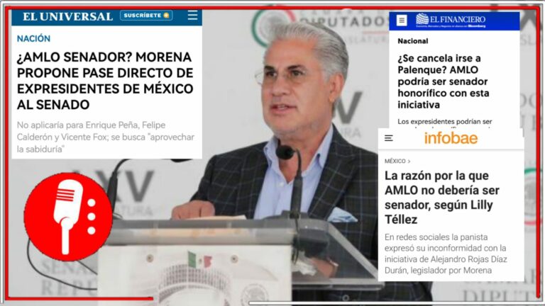 AMLO no será senador, de nuevo los medios de manipulación mienten con iniciativa de Alejandro Rojas (VIDEO)