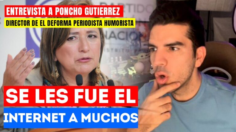 #Entrevista | Se les fue el internet a muchos: El director de El Deforma Poncho Gutiérrez señaló que los medios conservadores han defendido a Xóchitl Gálvez por lo que atacaban a AMLO