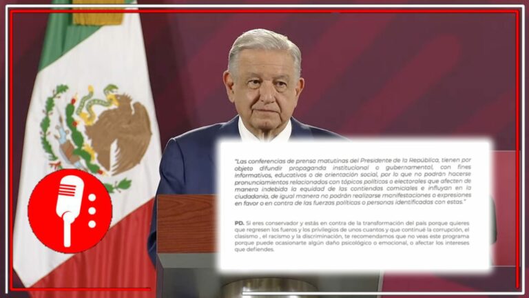 AMLO acatara medidas del INE pero agregará mensaje a la mañanera para evitar que los conservadores sufran daño psicológico o mental con las mañaneras (VIDEO)