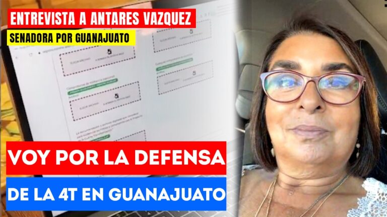 #Entrevista | Voy por la defensa de la 4T en Guanajuato: La Senadora Antares Vásquez se registra para ser la próxima gobernadora de la entidad