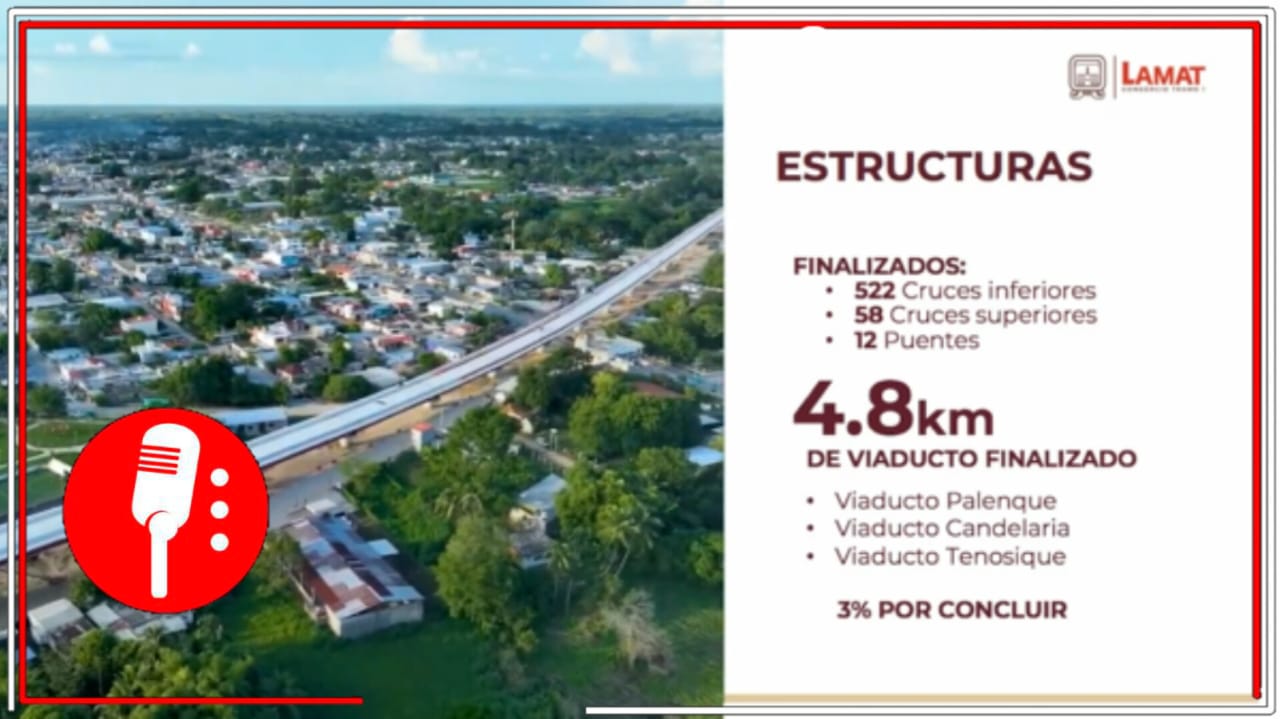 Las vías del desarrollo no las detiene nadie: Presentan avances del Tramo 1 del Tren Maya, y que beneficiará a casi 400 mil personas