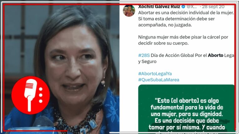 Llena de contradicciones, Xóchitl Gálvez celebra en redes despenalización del aborto, pero en persona toma una postura tibia y evita el tema (VIDEO)