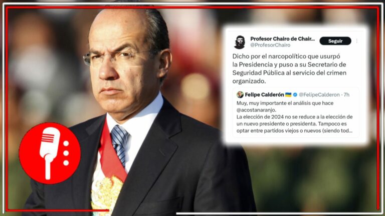 Tunden en redes a Felipe Calderón por insinuar que se quiere instaurar una &#8220;narco-dictadura&#8221; en México