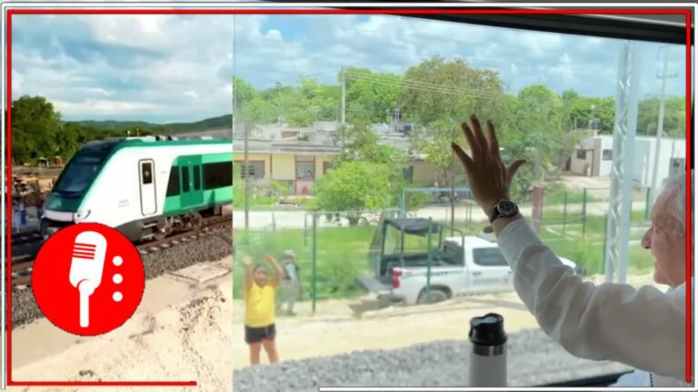 AMLO informó que su supervisión quincenal fue a bordo del Tren Maya en uno de los primeros viajes de la nueva historia de México (FOTOS Y VIDEO)