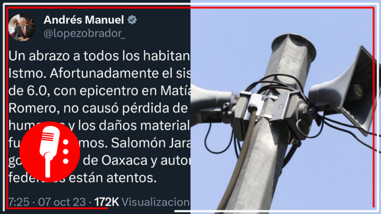 Sismo no causó perdida de vidas humanas: AMLO