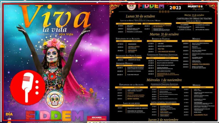 En Tláhuac se celebrará la cuarta edición del Festival Internacional de Día de Muertos 2023 (FOTOS)
