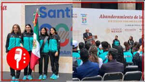 AMLO hizo entrega de la Bandera de México a la delegación de deportistas de los XIX Juegos Panamericanos de Santiago de Chile 2023 (FOTOS Y VIDEO)