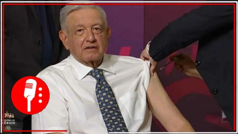 AMLO recibió las vacunas de influenza y Covid-19, destacó la importancia de los procesos de vacunación en la temporada invernal (VIDEO)