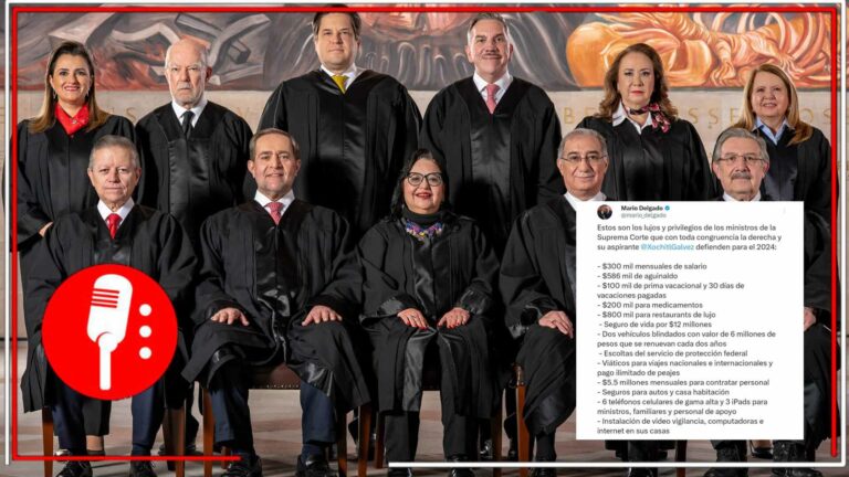 Mario Delgado publicó un listado de los privilegios de las y los ministros de la Suprema Corte de Justicia de la Nación (FOTOS)