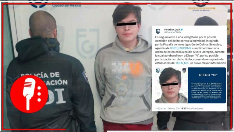 La FGJ de la CDMX ha detenido a Diego &#8220;N&#8221;, por lucrar con las fotografías de sus compañeras editadas con IA (FOTOS)