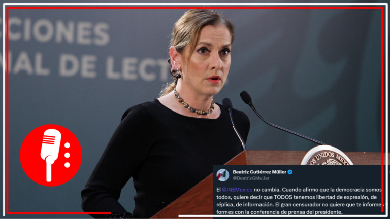 Beatriz Gutiérrez Müller alza la voz en contra de las medidas que interpuso el INE a la &#8216;mañanera&#8221;