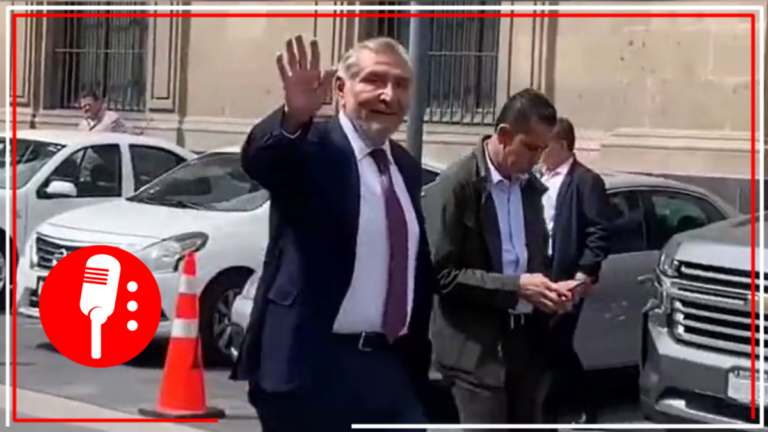 Reaparece Adán Augusto previo a ingresar a Palacio Nacional para sostener reunión con AMLO (VIDEO)