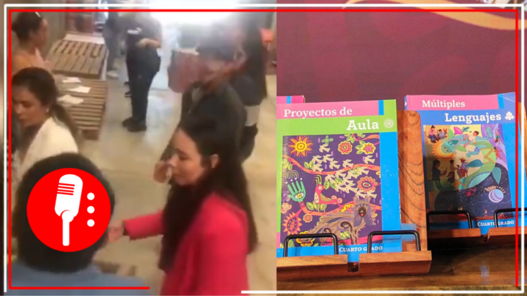 Docentes y padres de familia de Madera, en Chihuahua, entran a bodega para comenzar a repartir los nuevos libros de texto de la SEP (VIDEO)