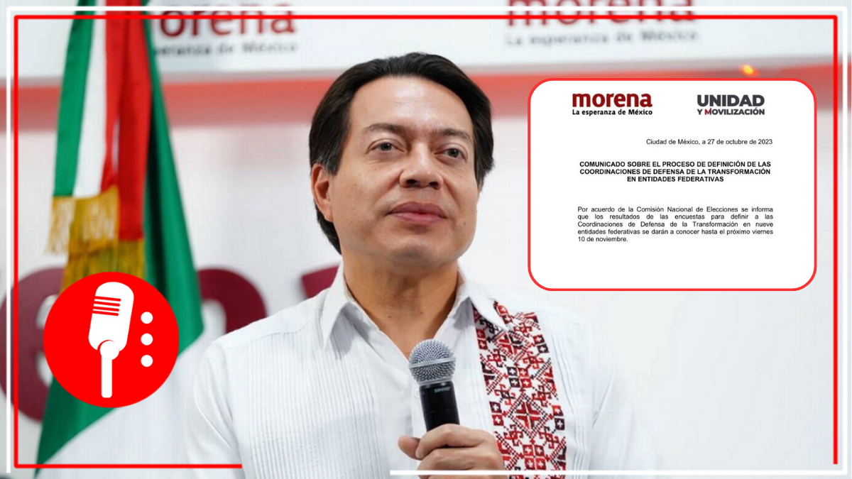Morena aplaza hasta el 10 de noviembre el anuncio de resultados de las encuestas para elegir a las y los coordinadores de la 4T en 8 entidades y en la CDMX