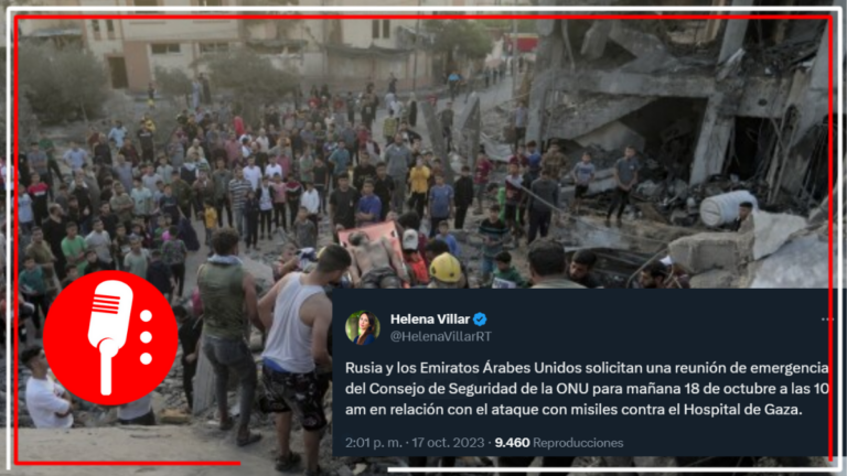 Rusia y Emiratos Árabes llaman a reunión de emergencia al Consejo de Seguridad de la ONU tras bombardeo de Israel a hospital de Gaza