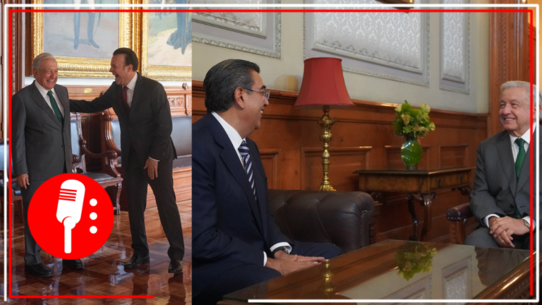 AMLO sostiene reunión con gobernadores de Durango y Puebla en Palacio Nacional