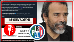 Damián Alcázar denuncia que en sexenios pasados TV Azteca organizaba colectas tras desastres naturales para que el PRIAN se robará los fondos de fideicomisos del Fonden