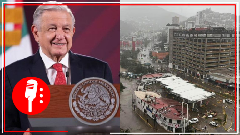 AMLO viaja a Guerrero para atender a la población afectada tras la llegada del huracán Otis