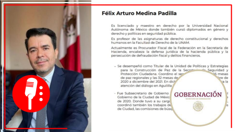 Designan a Félix Arturo Medina Padilla nuevo subsecretario de la Segob