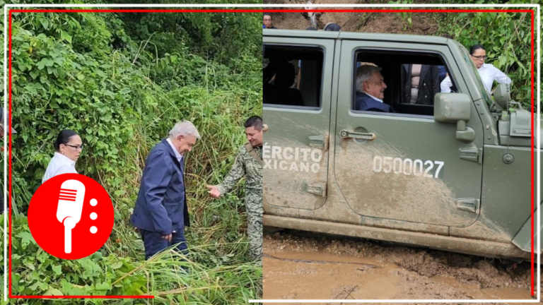Captan a AMLO cruzando a pie la México-Acapulco en su camino a Costa Grande de Guerrero para ayudar a los damnificados por huracán Otis