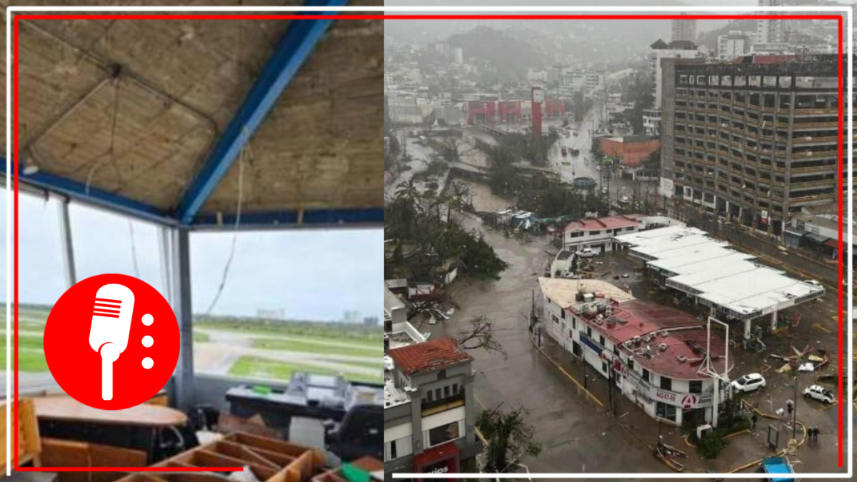 Tras paso de ‘Otis’, recuperan torre de control del Aeropuerto de Acapulco para el puente aéreo