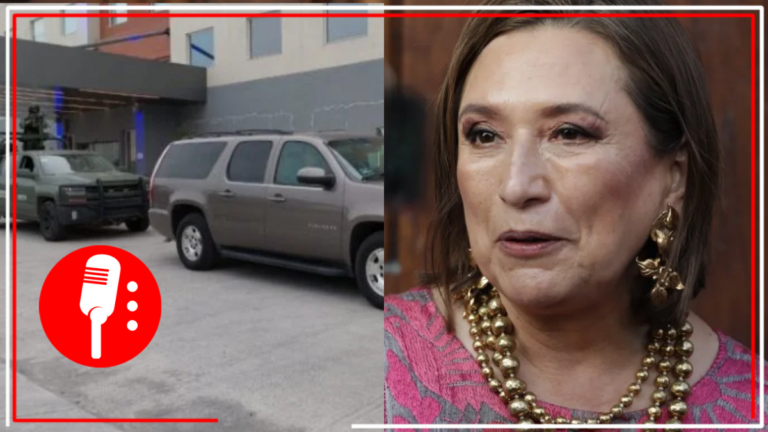 Convoy militar custodia a Xóchitl Gálvez en su gira por Nayarit