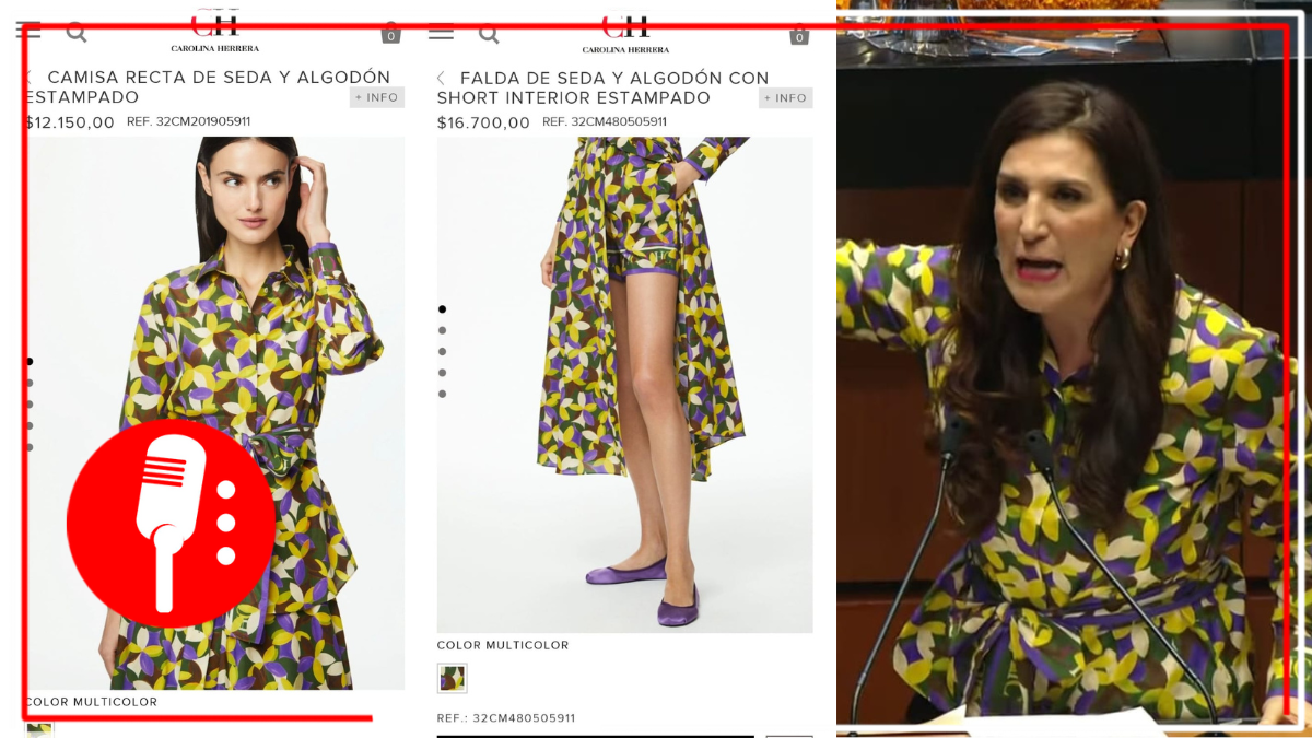 Costoso conjunto de la senadora panista Kenia López Rabadán cuesta más de 28 mil pesos, equivalente a 135 salarios mínimos en México