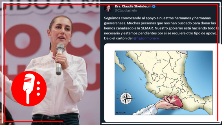 Sheinbaum elogia a la GN por ayuda que ha brindado a los damnificados de Guerrero
