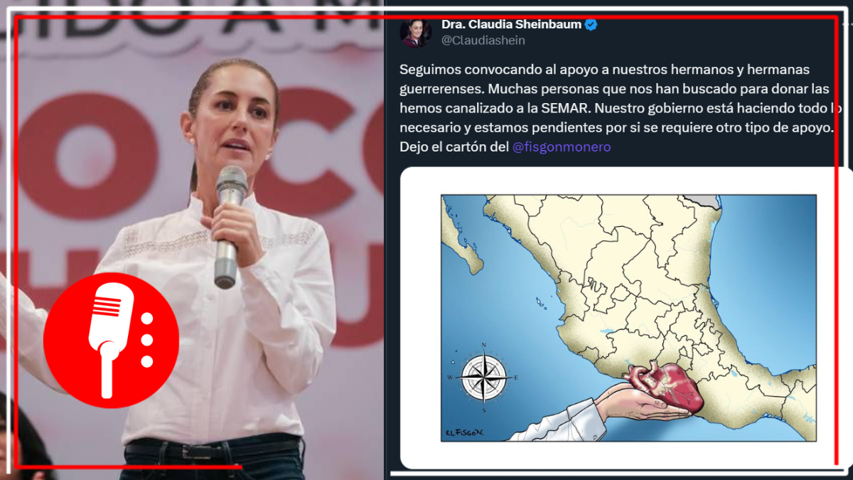 Sheinbaum elogia a la GN por ayuda que ha brindado a los damnificados de Guerrero