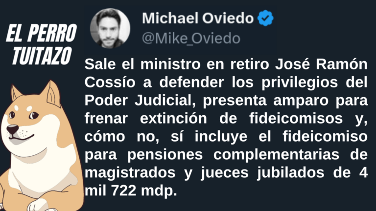 El Perro Tuitazo: Ramón Cossío sale en defensa de los fideicomisos
