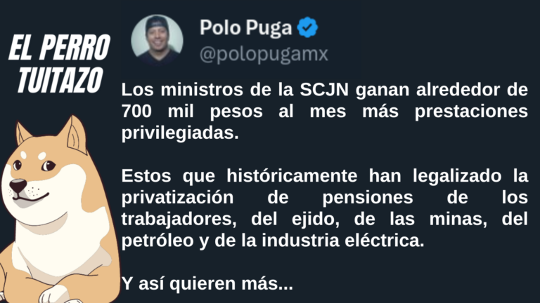 El Perro Tuitazo: Los ministros de la SCJN no tiene llenadera