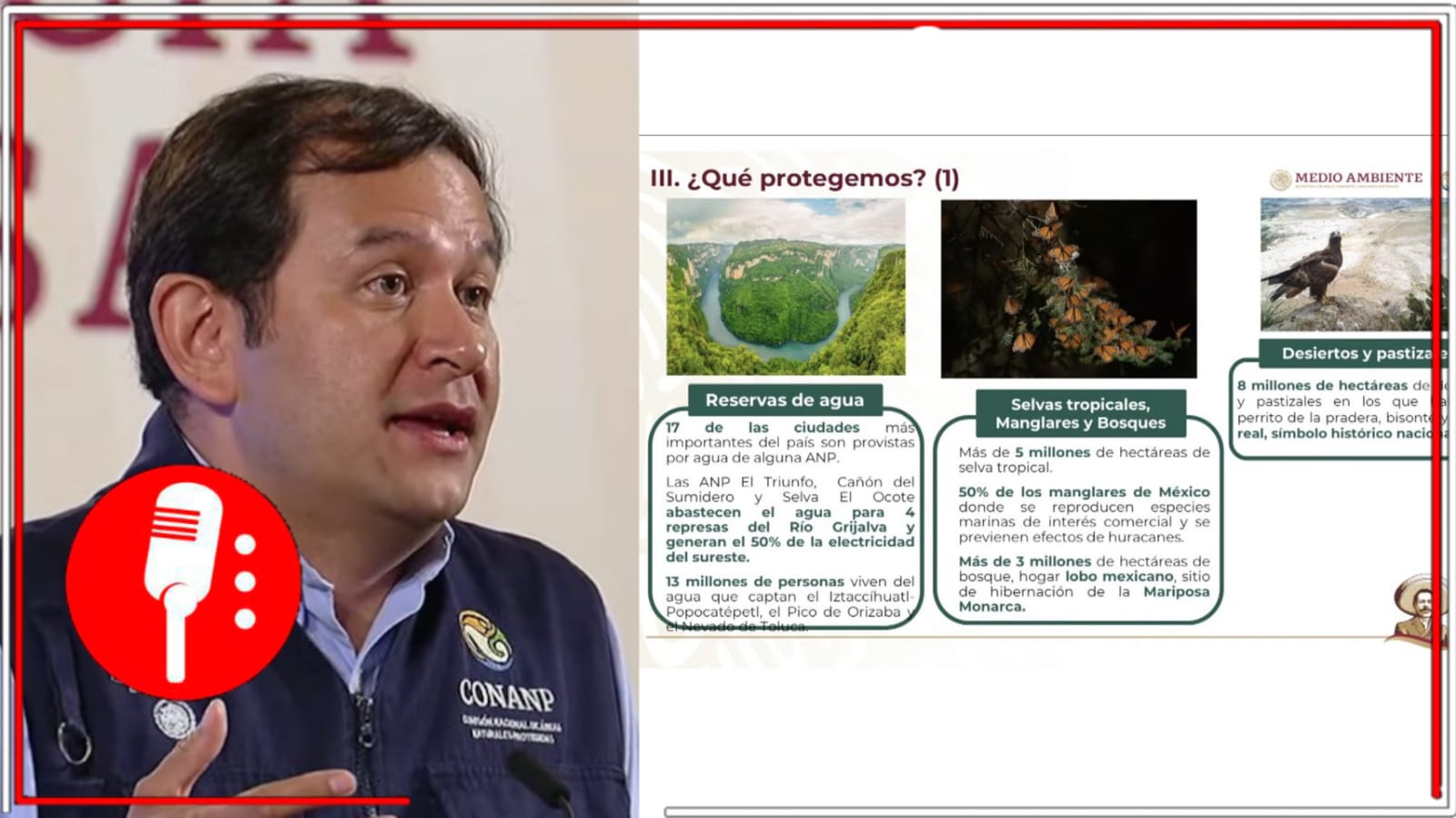 El titular de la CONANP informó y explicó acerca de las áreas naturales protegidas en el gobierno de AMLO (FOTOS Y VIDEOS)