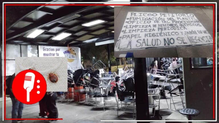 Ante la negativa de un correcto proceso de fumigación en la Fes Acatlán, estudiantes toman la facultad y exigen mejores condiciones de salud (FOTOS)