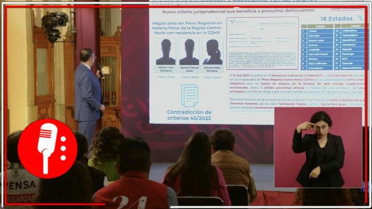 El subsecretario de la SSPC informó acerca de los jueces que favorecen a presuntos delincuentes, así como el nuevo criterio jurisprudencial (VIDEOS)