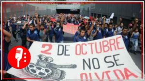 Marchan a 55 años de la masacre del 2 de octubre en Tlatelolco  