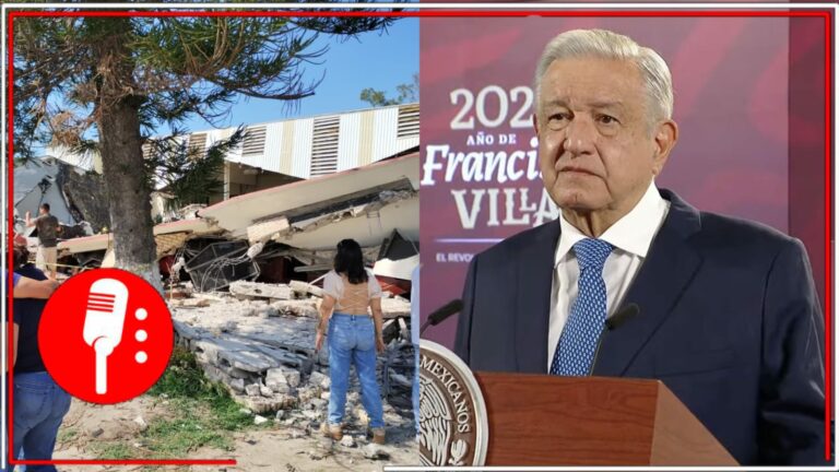 AMLO manda pésame a familiares de víctimas tras derrumbe del techo de una iglesia en Ciudad Madero y agradece solidaridad de la gente y elementos de seguridad (VIDEO)