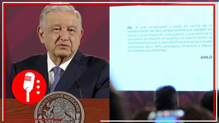 Censura del INE surte efecto y AMLO retira la posdata donde se advierte a los conservadores que la mañanera puede afectarlos mentalmente (VIDEO)