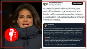 Presentadora de CNN acepta que difundió información falsa sobre supuestos niños israelíes asesinados brutalmente; emite una simple disculpa
