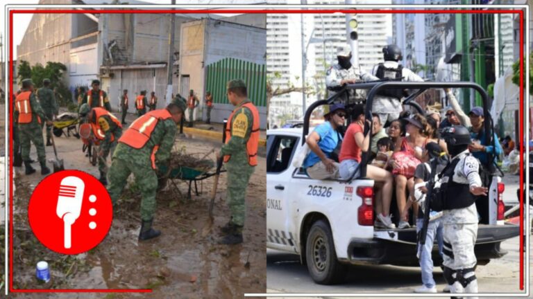 La 4T se despliega en todas las zonas afectadas tras el paso del huracán Otis; atender a la población, la prioridad (FOTOS)