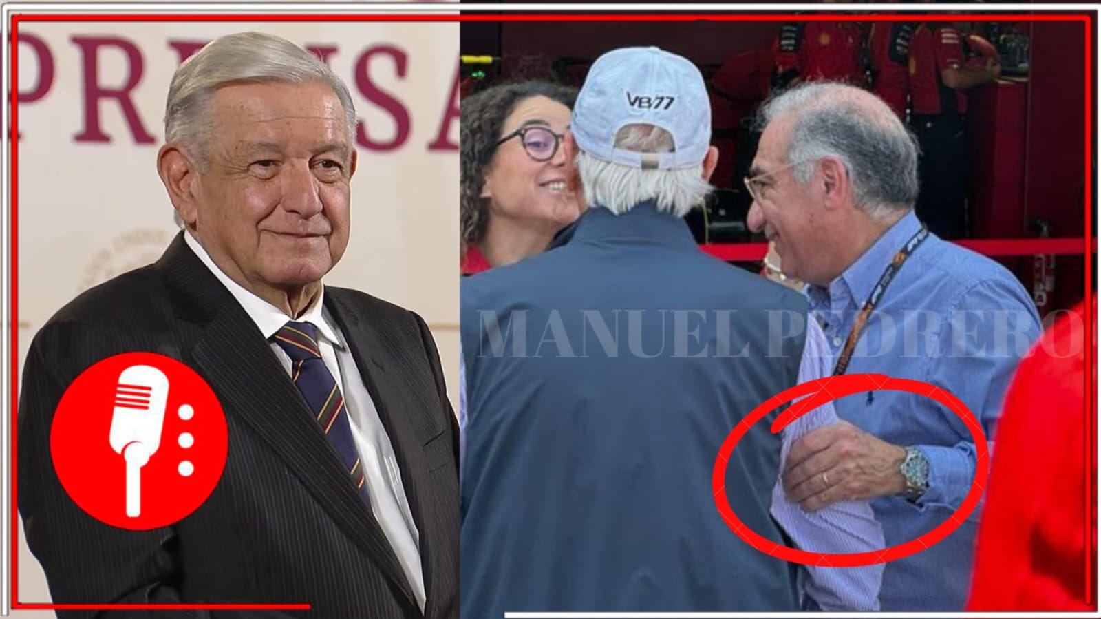 Sin decir su nombre, AMLO da rozón al ministro de la SCJN, Pérez Dayan, por comprar entradas VIP para la F1 y usar Relox de más de 2 MDP (VIDEO)