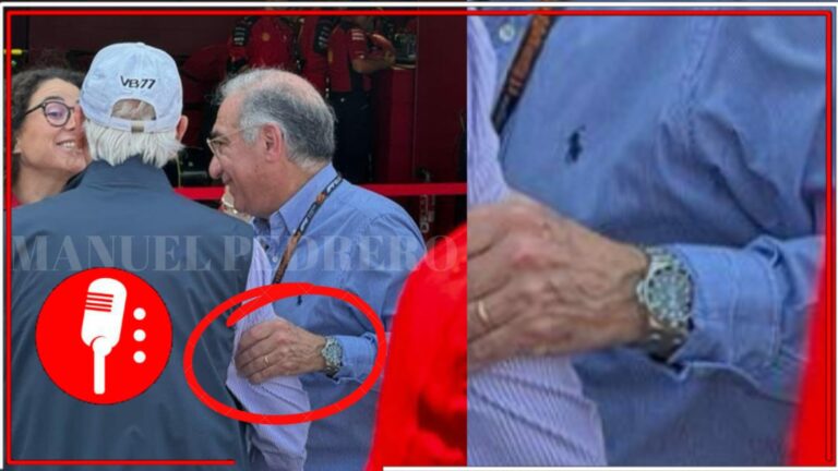 Captan al ministro Alberto Pérez Dayán disfrutando de la Fórmula 1, portando un lujoso Rolex 