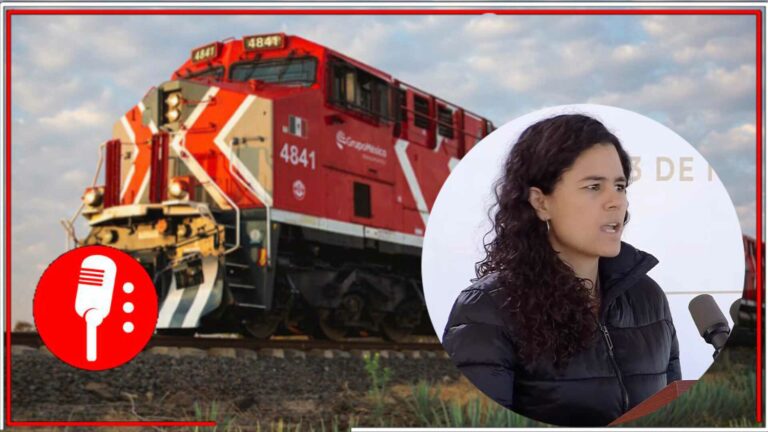 Luisa Alcalde informó que se firmó un convenio con Grupo México que establece la entrega de vías férreas del tren del Istmo (VIDEO)