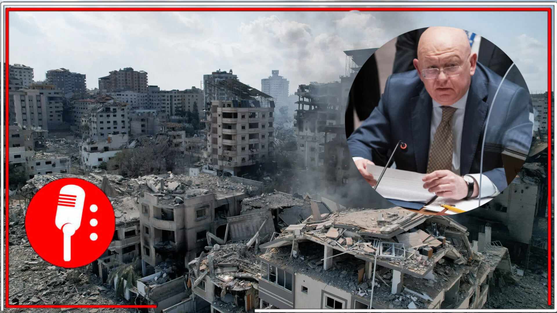 El representante de Rusia ante la ONU declaró que se debe poner un alto inmediato al fuego de Israel en la Franja de Gaza (FOTOS)