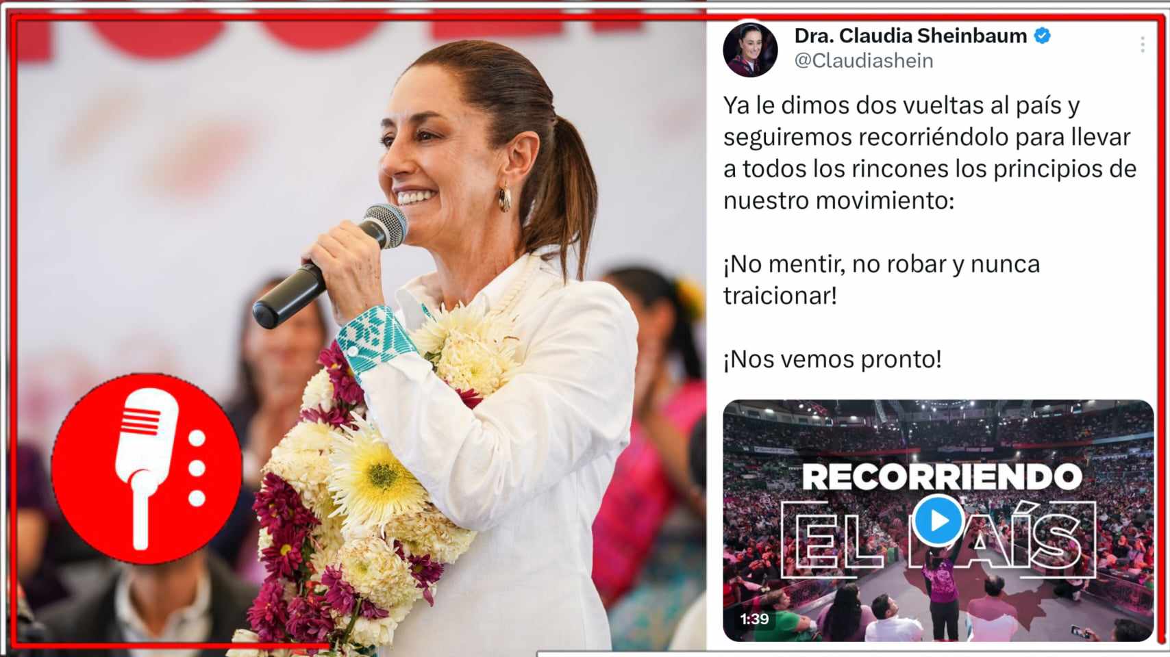 Claudia Sheinbaum ha recorrido México dos veces y seguirá visitando cada rincón del país para informar sus objetivos a la ciudadanía (FOTOS)
