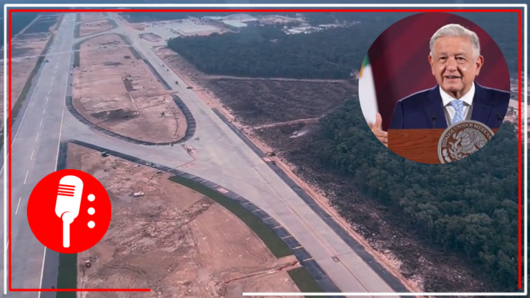 AMLO continúa supervisando trabajos de construcción del Tren Maya y el Aeropuerto Internacional de Tulum (VIDEO)